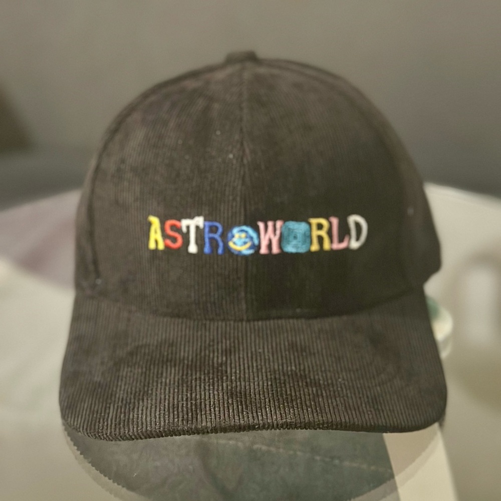 *Astroworld* Black Snapback Corduroy Golf Hat • Cactus Jack/Travis Scott